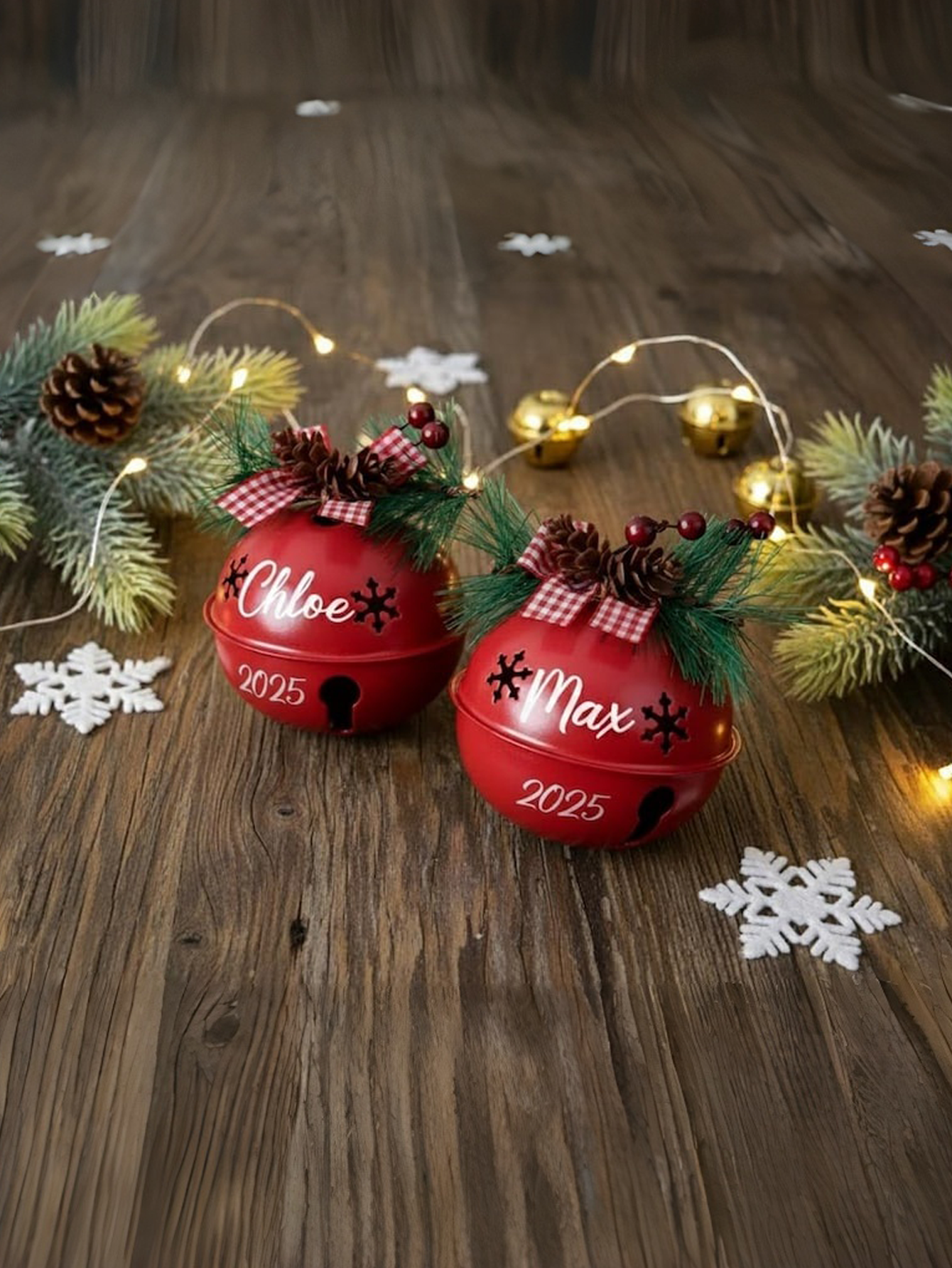 2025 Personalized Christmas Bell Ornament